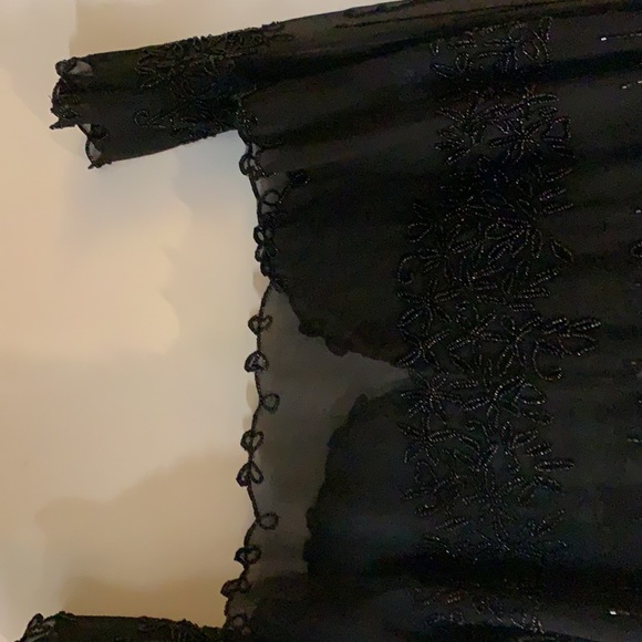 Black shear beaded jacket - Picture 4 of 5